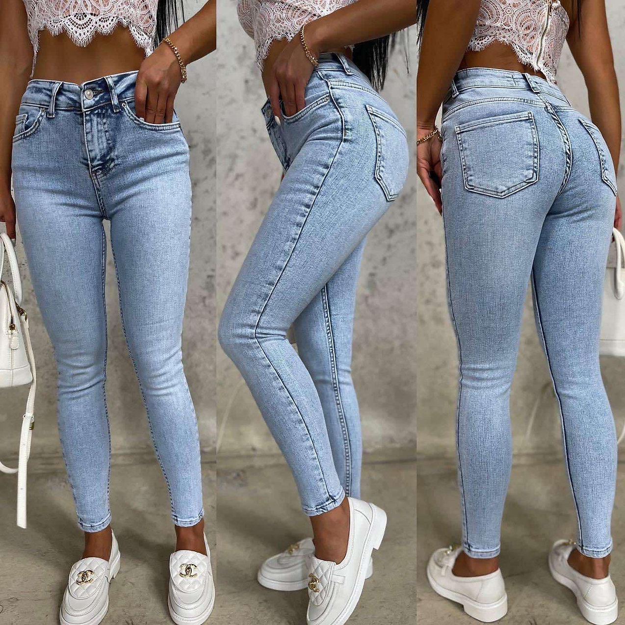 SIMPLE JEANS LIGHT BLUE BIG SIZE